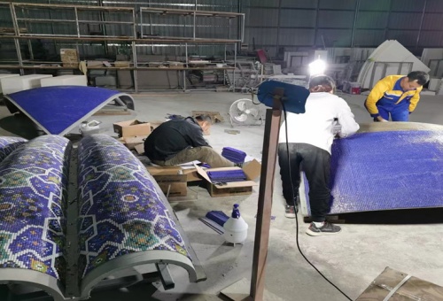 GRC構(gòu)件馬賽克造型