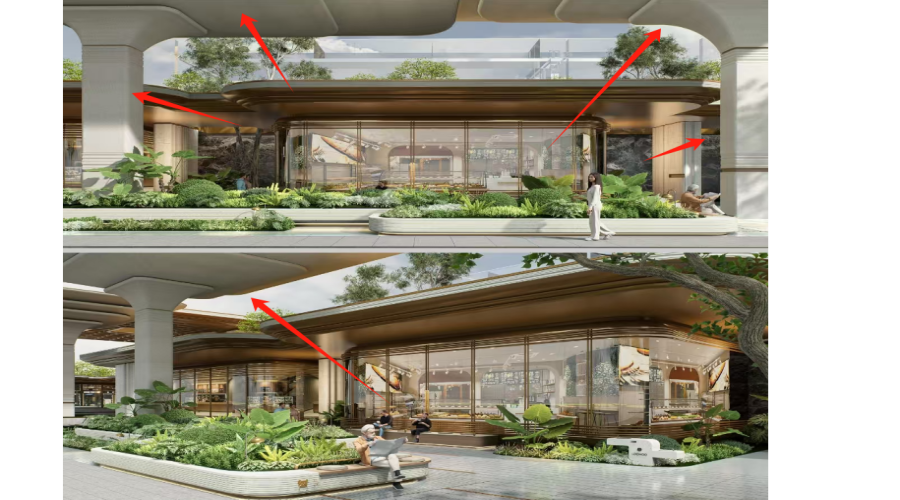 飾紀上品UHPC廠家：安徽合肥華蓋售樓部UHPC曲面板工程