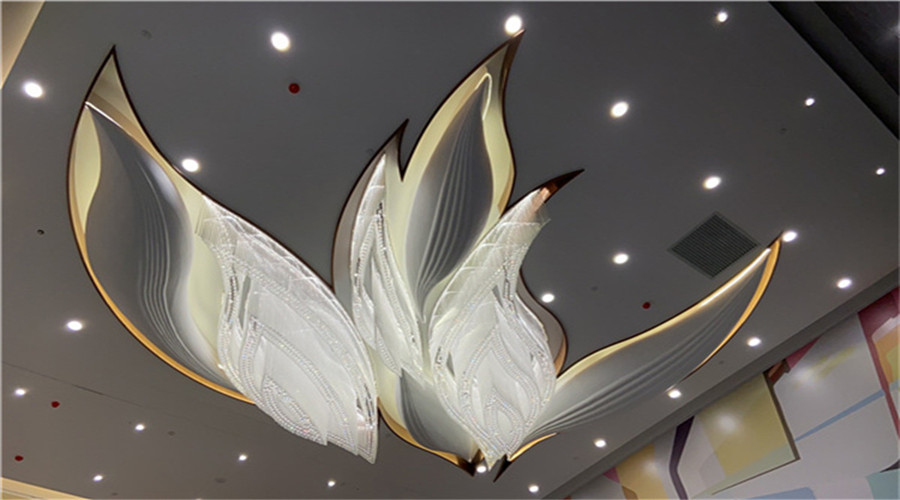 廣墾天河商業中心葉子造型GRG吊頂 廣墾天河商業中心葉子造型GRG吊頂