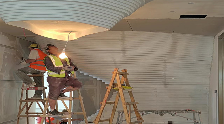 GRG構(gòu)件安裝施工 GRG構(gòu)件安裝施工