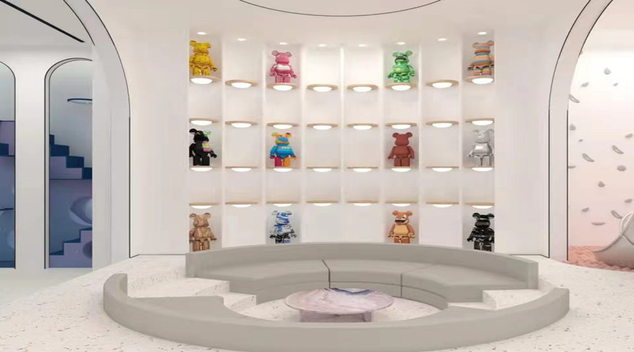 上海虹橋御墅地下室展示架GRG造型項目 上海虹橋御墅地下室展示架GRG造型項目