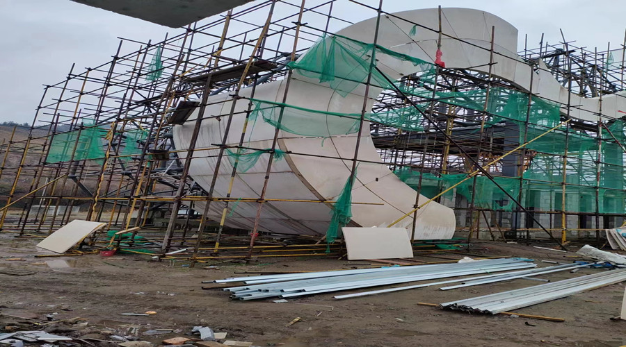 GRC構件安裝中 GRC構件安裝中