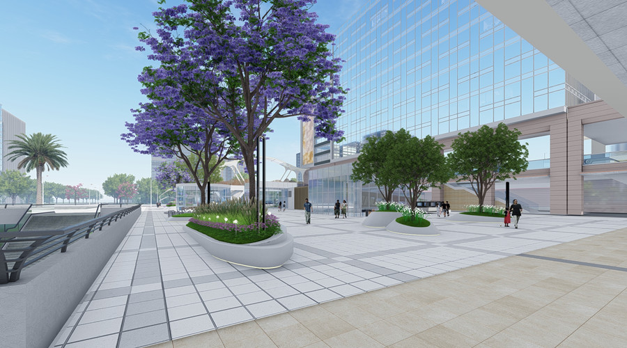 佛山云智匯GRC花池坐凳項目 佛山云智匯GRC花池坐凳項目