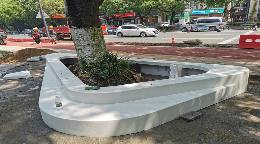 GRC水磨石坐凳 GRC水磨石坐凳