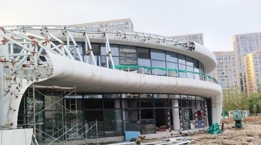 浙江三合項目的UHPC幕墻板工程 浙江三合項目的UHPC幕墻板工程