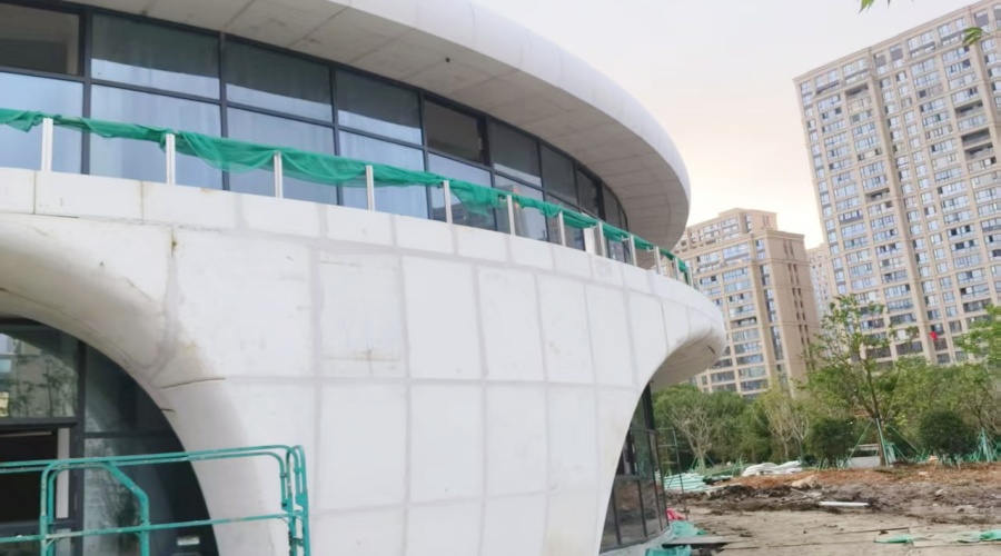 浙江三合項目的UHPC幕墻板工程 浙江三合項目的UHPC幕墻板工程