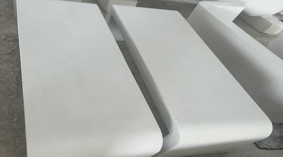 出口韓國長條UHPC坐凳造型工程